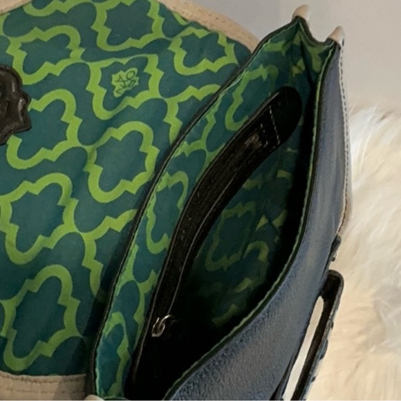 orYANY Black Cream Whipstitch Leather Crossbody Bag Shoulder bag - Picture 8 of 10